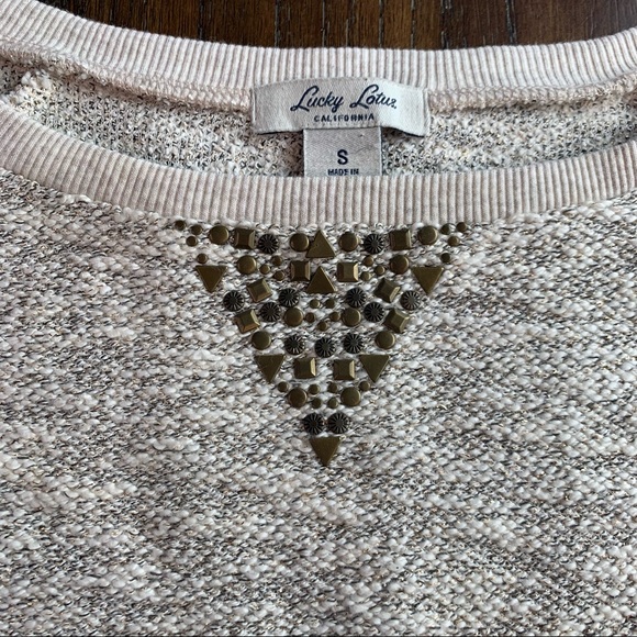 Lucky Lotus Sweater Longsleeve Pullover Metallic - Picture 3 of 8
